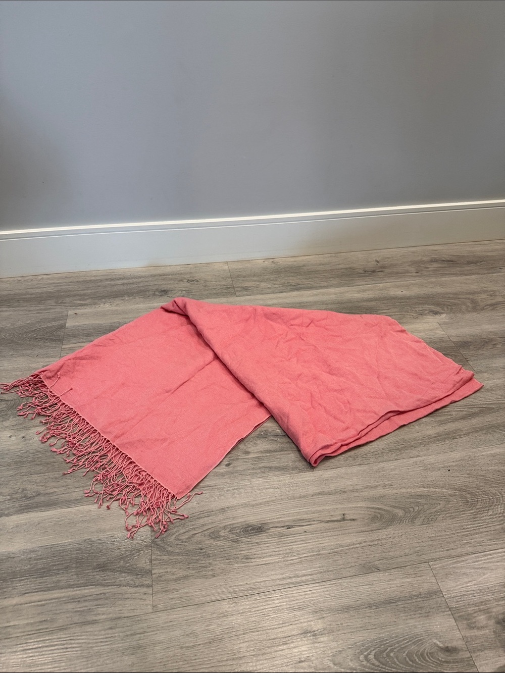 pashmina Rose Pink Lightweight Pashmina Scarf with Fringe cashmere